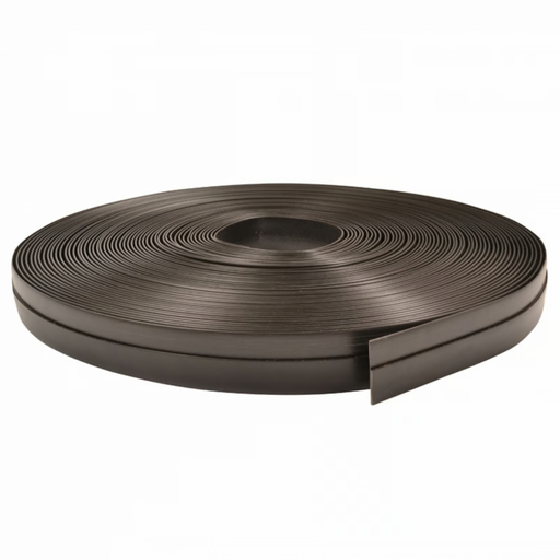 Matting, Nosing, Standard Beveled, 1" x 1/8" Black Vinyl (150 ft./Roll), Gives a Factory Finished Look. P/N 083