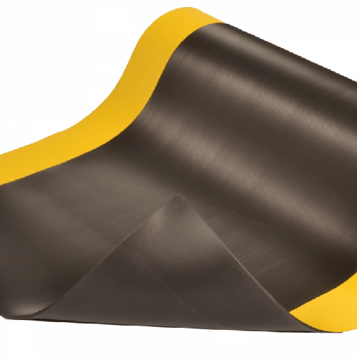 Matting, 830 Electrical Switchboard, 4 Feet Wide (1219mm), 1/4" Thick (6.0mm) Black PVC/TP, Electrical Protection, Resistant to 20,000 V - proof test; 30,000 V Dielectric Strength (75' per Roll). P/N 830R0475BL