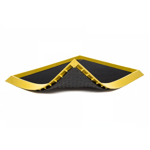 Matting, 351 Sani-Trax Plus 32" x 39" Black, Disinfectant Foot Mat, 2.5" Thick, Rubber Border 1-7/8" Higher than Finger Scrappers, Holds up to 5 gal Sanitizing Solution, Suction Cups on Underside to Minimize Movement. P/N 351S3239BL
