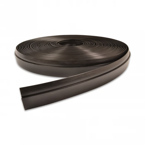 Matting, Nosing, Heavy Duty Beveled, 1-1/2" x 1/4" Black Vinyl (100ft./ Roll), Gives a Factory Finished Look. P/N 084