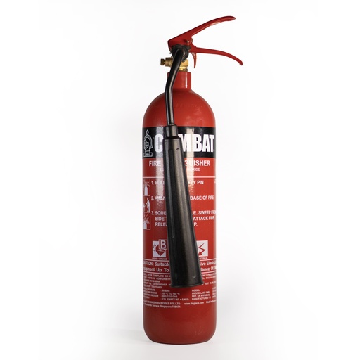 Extinguisher, (KIT) 2KG ABC, Dry Chemical, Store Pressure Type, Discharge time: 9.66 sec and Discharge Range: 3m Working Pressure: 14 bar Working Temp: -20Deg C to +60Deg C. BS EN 3-7:2004+A1:2007 Std: MED Approved, c/w Fire Extinguisher Sign, Tag Seal and Inspection Tag. COMBAT Model # C-2ASE, Lingjack P/N KIT2080101800001